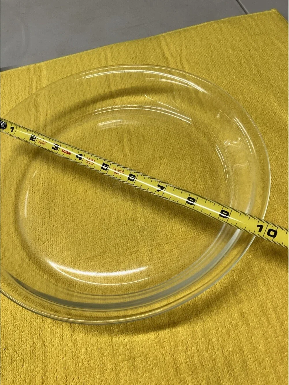 VTG big Letter PYREX Glass Pie Plate 209 Baking Dish Pan 9 inch Clear